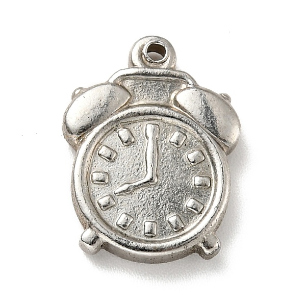 

PandaHall 201 Stainless Steel Machine Polishing Pendants, Clock, Stainless Steel Color, 16.5x12.5x3mm, Hole: 1.2mm 201 Stainless Steel Clock