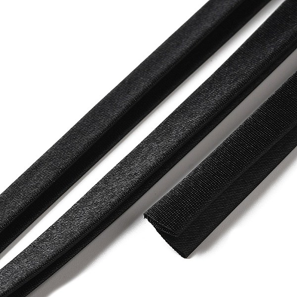 

PandaHall Flat Satin Piping Trim, Polyester Ribbon for Cheongsam, Clothing Decoration, Black, 3/8 inch(9.5mm), about 2.19 Yards(2m)/pc...