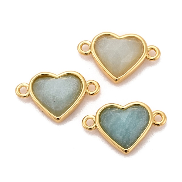 

PandaHall Natural Amazonite Links Connectors, with Real 18K Gold Plated Brass Findings, Long-Lasting Plated, Lead Free & Cadmium Free...