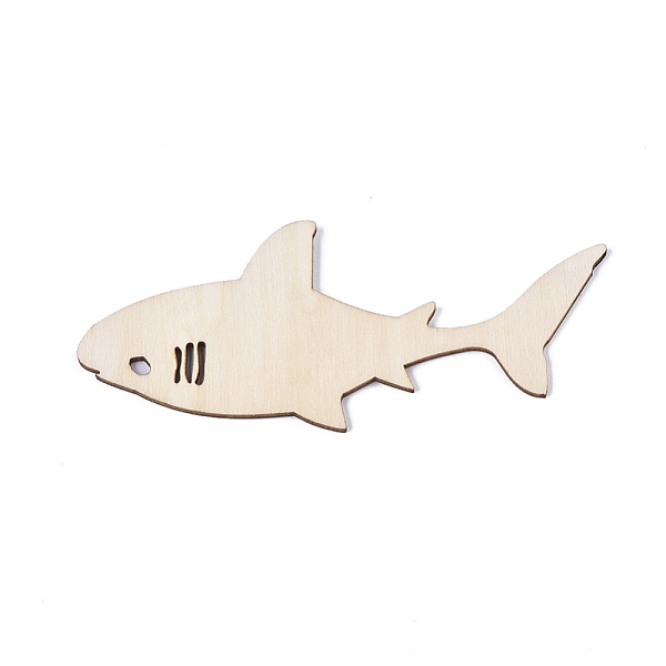 

PandaHall Shark Shape Unfinished Wood Cutouts, Laser Cut Wood Shapes, for Home Decor Ornament, DIY Craft Art Project, PapayaWhip..., Orange