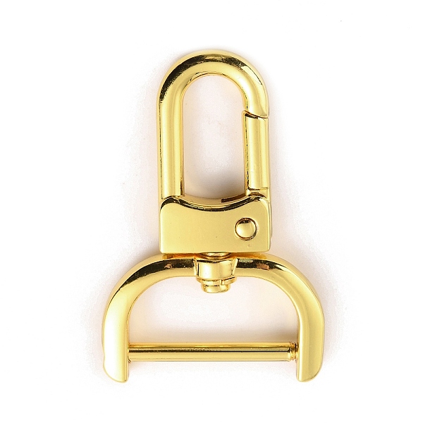 

PandaHall Zinc Alloy Swivel Lobster Claw Clasps, Swivel Snap Hook, Golden, 52x34mm, Hole: 19x9mm Alloy