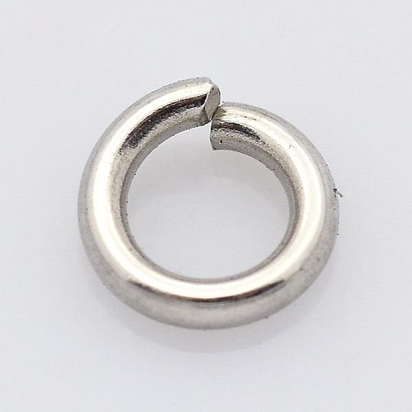 

PandaHall 304 Stainless Steel Open Jump Rings, Stainless Steel Color, 9x1.5mm, Inner Diameter: 6mm 304 Stainless Steel