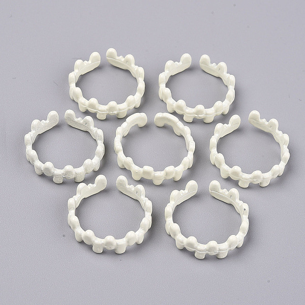 

PandaHall Spray Painted Alloy Cuff Rings, Open Rings, Cadmium Free & Lead Free, Light Yellow, US Size 6(16.5mm) Alloy