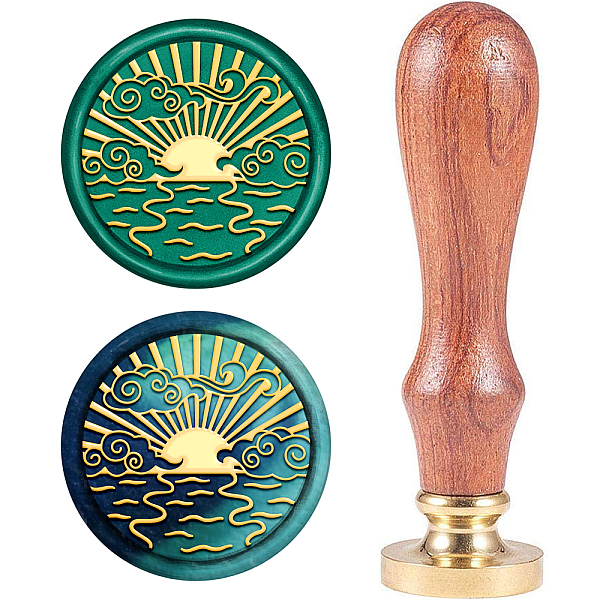 

PandaHall Wax Seal Stamp Set, Sealing Wax Stamp Solid Brass Head, Wood Handle Retro Brass Stamp Kit Removable, for Envelopes Invitations...