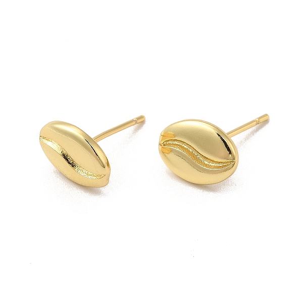 

PandaHall Rack Plating Brass Stud Earring for Women, Long-Lasting Plated, Cadmium Free & Lead Free, Oval, Real 18K Gold Plated, 10x7.5mm...
