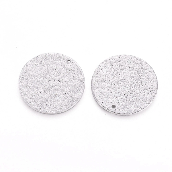 

PandaHall 304 Stainless Steel Textured Pendants, Flat Round, Stainless Steel Color, 25x1mm, Hole: 1mm 304 Stainless Steel Flat Round