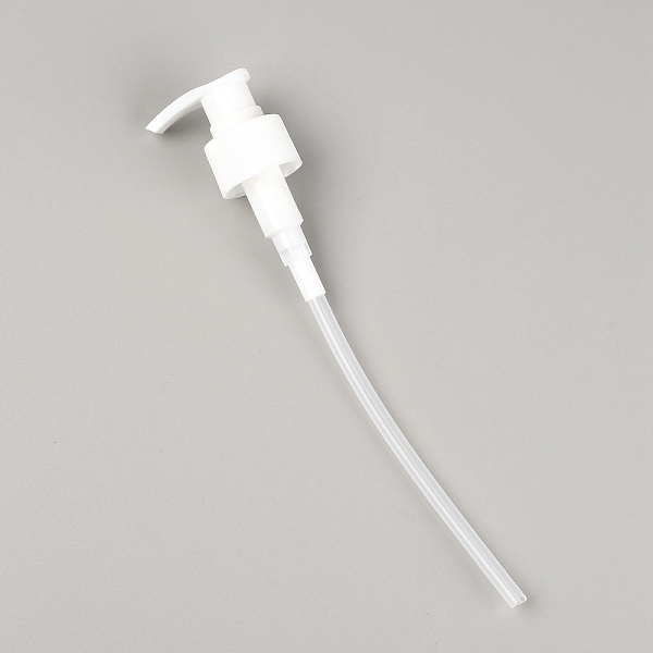 

PandaHall Plastic Dispensing Pump, with Tube, for Shampoo and Conditioner Jugs Bottles, White, 21.5x4.8x2.9cm Plastic Others White
