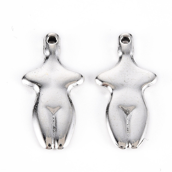 

PandaHall Tibetan Style Alloy Pendants, Lead Free & Cadmium Free, Body, Antique Silver, 27x13x2.5mm, Hole: 1.2mm, about 233pcs/500g Alloy...