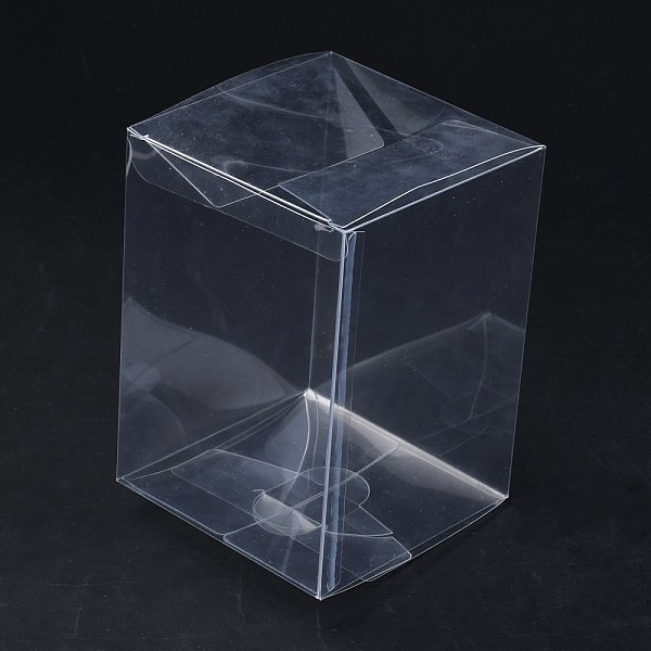

PandaHall Rectangle Transparent Plastic PVC Box Gift Packaging, Waterproof Folding Box, for Toys & Molds, Clear, Box: 10x10x14.2cm Plastic...