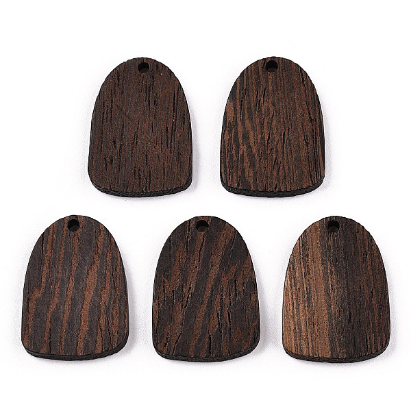 

PandaHall Natural Wenge Wood Pendants, Undyed, Arch Charms, Coconut Brown, 28.5x20.5x3.5mm, Hole: 2mm Wood Arch