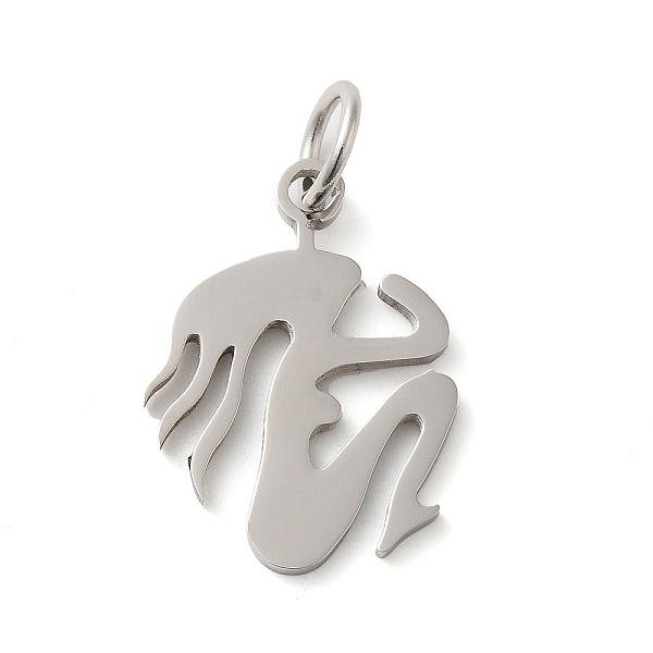 

PandaHall 304 Stainless Steel Pendants, with Jump Ring, Mermaid Charms, Stainless Steel Color, 25x18.5x1.4mm, Hole: 5.5mm 304 Stainless...