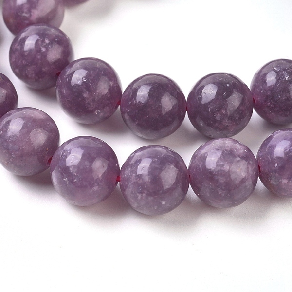 

PandaHall Natural Lepidolite/Purple Mica Stone Beads Strands, Round, 10mm, Hole: 1mm, about 39pcs/Strand, 15.55 inch(39.5cm) Lepidolite...
