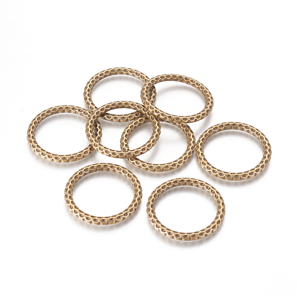 

PandaHall Tibetan Style Linking Rings, Circle Frames, Lead Free and Cadmium Free, Rondelle, Antique Bronze, 35.5x35.5x3.5mm, about...