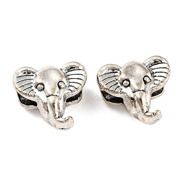 

PandaHall Tibetan Style Alloy European Beadss, Cadmium Free & Lead Free, Large Hole Beads, Elephant, Antique Silver, 10.5x11.5x7mm, Hole...