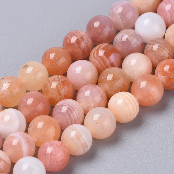 

PandaHall Natural Red Botswana Agate Beads Strands, Dyed, Round, 6x6mm, Hole: 1mm, about 62pcs/strand, 15.5 inch Botswana Agate Round