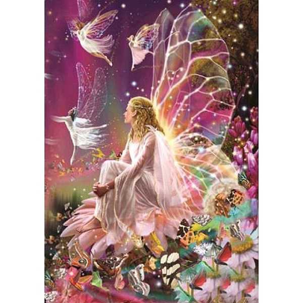 

PandaHall DIY Fairy Tale Theme Diamond Painting Kits, Including Canvas, Resin Rhinestones, Diamond Sticky Pen, Tray Plate and Glue Clay...