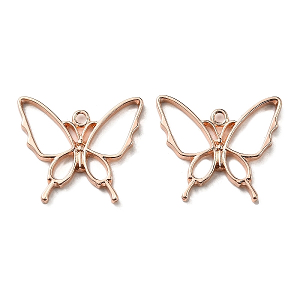 

PandaHall Alloy Open Back Bezel Pendants, For DIY UV Resin, Epoxy Resin, Butterfly, Real Rose Gold Plated, 30x26mm, Hole: 3mm Alloy...