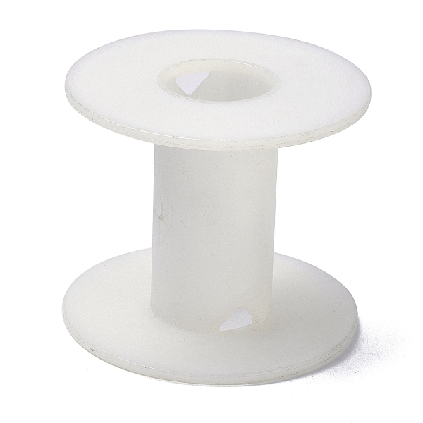 

PandaHall (Defective Closeout Sale), Plastic Empty Spools for Wire, Thread Bobbins, White, 7.1x6.1cm Plastic White
