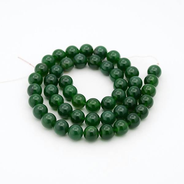 

PandaHall Natural Teal Jade Round Beads Strands, Dyed, 4mm, Hole: 1mm, about 98pcs/strand, 15.7 inch Other Jade Round Cyan