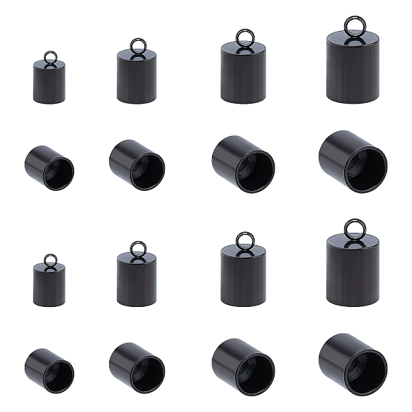 

PandaHall Unicraftale Vacuum Plating 304 Stainless Steel Cord Ends, End Caps, Column, Gunmetal, 5~8x4~7mm, Hole: 1.5mm, Inner Diameter...