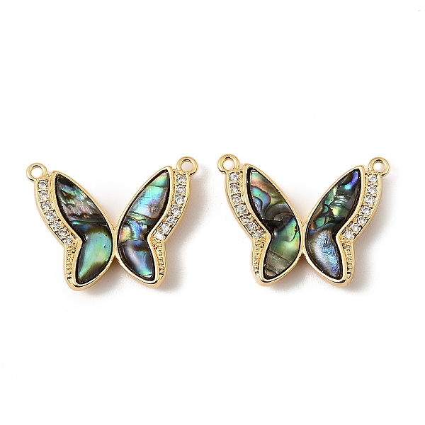 Natural Paua Shell Butterfly Pendants