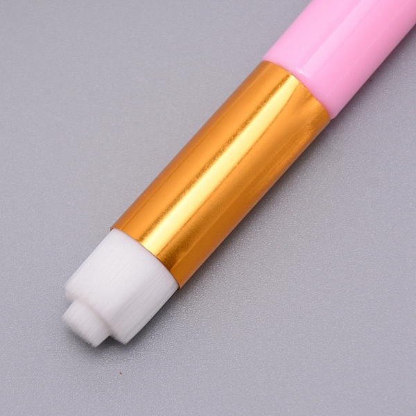 

PandaHall Synthetic Fiber Nose Pore Deep Cleaning Brush, Facial Cleansing Brushes, with Plastic Handle, Eyelash Extensions Blackhead Brush..., Pink