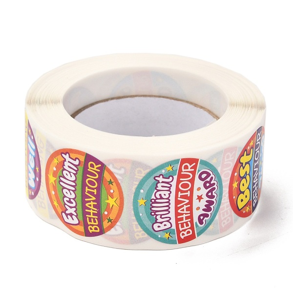 

PandaHall Birthday Themed Pattern Self-Adhesive Stickers, Roll Sticker, for Party Decorative Presents, Colorful, 2.5cm, about 500pcs/roll...