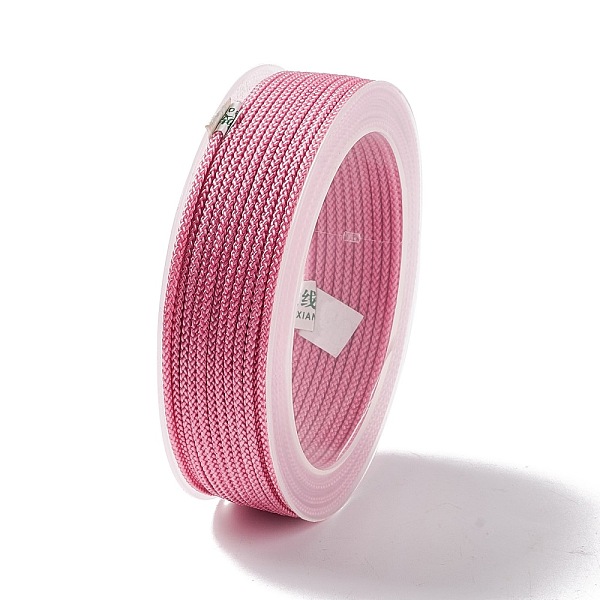 

PandaHall Braided Nylon Threads, Dyed, Knotting Cord, for Chinese Knotting, Crafts and Jewelry Making, Flamingo, 1.5mm, about 13.12 Yards..., Pink