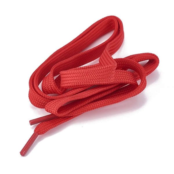 

PandaHall Polyester Cords, Shoelace, Drawstring, Red, 9mm, about 60cm/strand Polyester Red