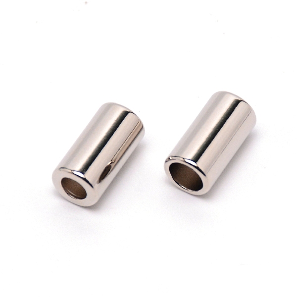 

PandaHall Zinc Alloy Cord Ends, End Caps, Column, Platinum, 13.5x7mm, Hole: 4mm, Inner Diameter: 5mm Alloy