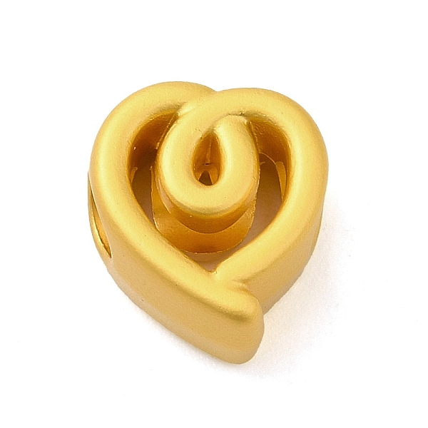 

PandaHall Zinc Alloy Beads, Matte Gold Color, Heart, 11.5x10x6mm, Hole: 3.5mm Alloy Heart
