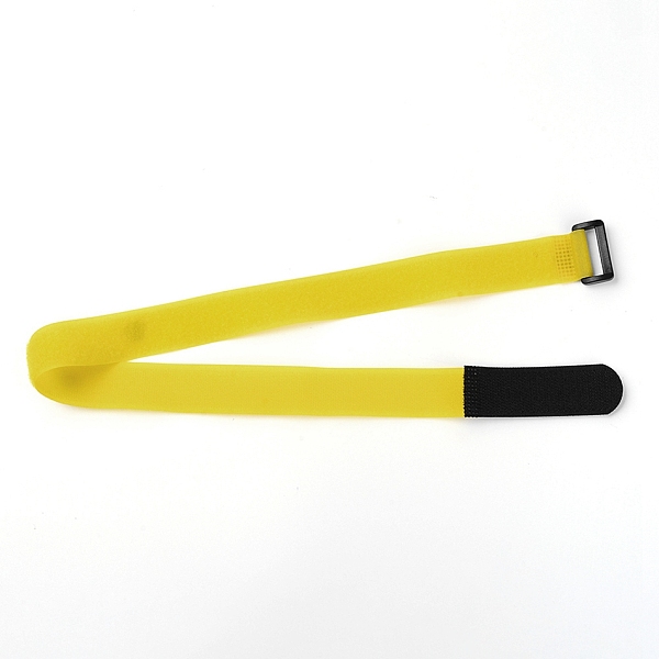 

PandaHall Reusable Nylon Cable Ties, Hook and Loop Cord Organizer Wire Ties, for Earbud Headphones Phones Electronics Electrical Computer PC..., Yellow