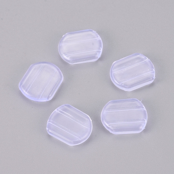 

PandaHall Comfort Silicone Earring Pads, Clip Earring Cushions, for Clip-on Earrings, Clear, 14x12x3mm, Hole: 10x1.2mm Silicone Clear
