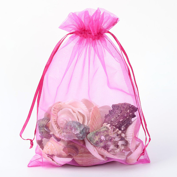

PandaHall Organza Gift Bags with Drawstring, Jewelry Pouches, Wedding Party Christmas Favor Gift Bags, Medium Violet Red, 23x17cm Organza...