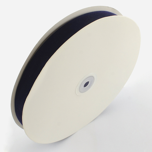 

PandaHall 1 inch Single Face Velvet Ribbon, Indigo, 1 inch(25.4mm), about 25yards/roll(22.86m/roll) Velvet None Purple