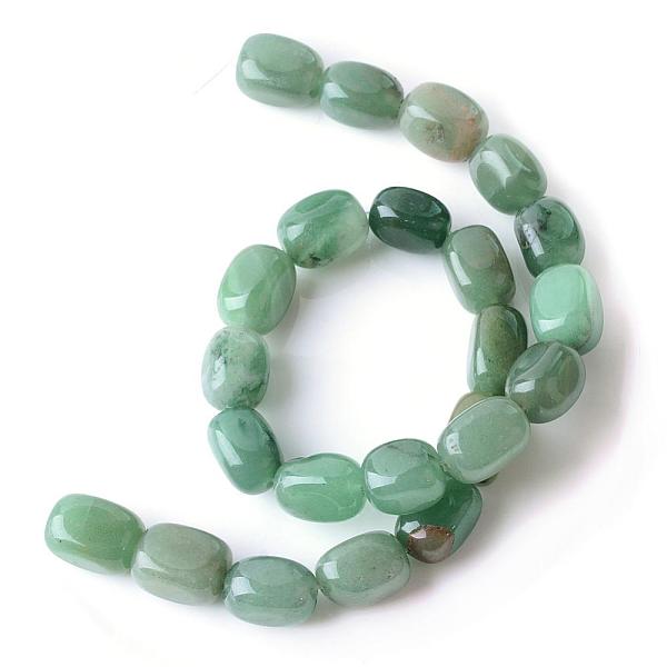 

PandaHall Natural Green Aventurine Bead Strands, Nuggets, Tumbled Stone, 16~18x12~14x11~14mm, Hole: 1.5mm, about 23~24pcs/strand, 15.7 inch...