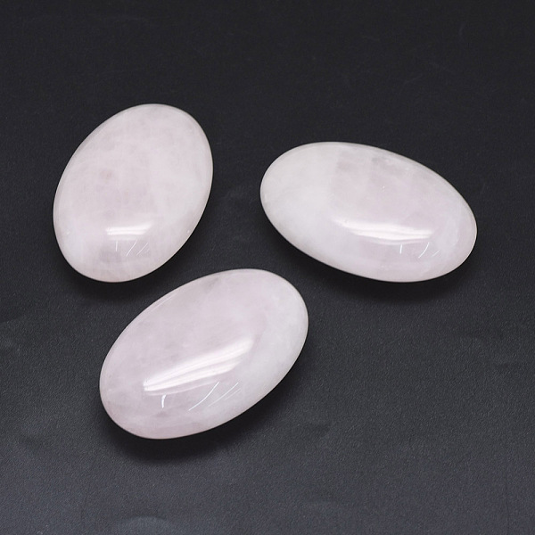 

PandaHall Natural Rose Quartz Healing Massage Palm Stones, Pocket Worry Stone, for Anxiety Stress Relief Therapy, Oval, 60x40x20~21mm Rose...