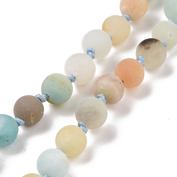 

PandaHall Tassel Pendant Necklaces, with Natural Flower Amazonite Beads, Buddha Head, 31.1 inch~33 inch(79~84cm) Flower Amazonite