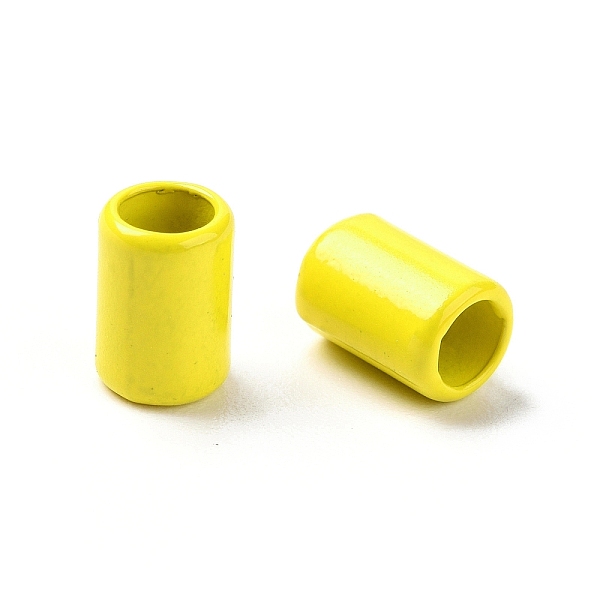 

PandaHall Column Rack Plating Spray Painted Alloy Beads for Jewelry Making, Cadmium Free & Nickel Free & Lead Free, Yellow, 6.5x4.5mm, Hole...