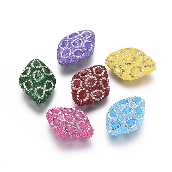 

PandaHall Cubic Zirconia Beads, with Cat Eye, Rhombus, Mixed Color, 35~36.5x24.5~25.5x10.5~11.5mm, Hole: 1mm Cubic Zirconia Rhombus..., Multicolor