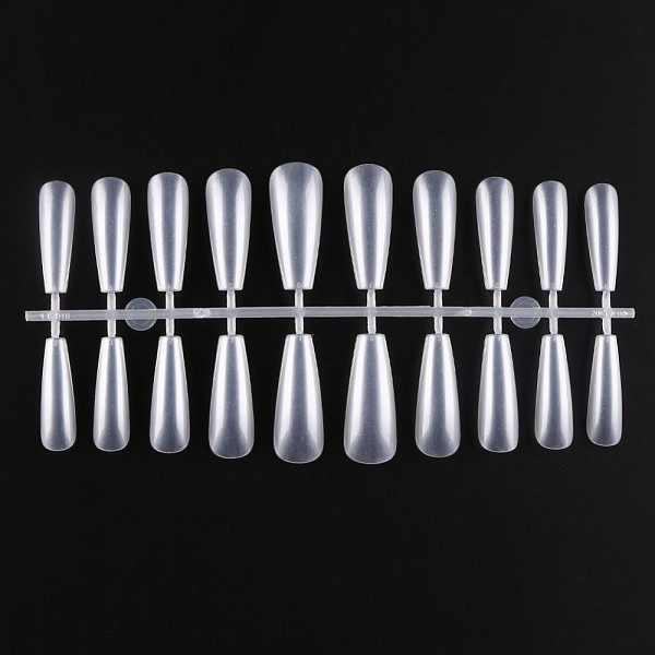 

PandaHall Solid Color Plastic Seamless Toe False Nail, Practice Manicure Nail Art Tool, Gainsboro, 26~32x6~13mm, 20pcs/set. Plastic None..., Gray