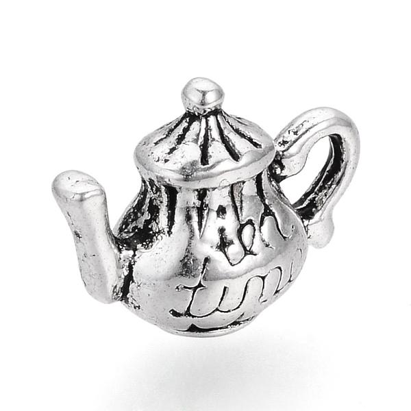 

PandaHall Tibetan Style Alloy Pendants, Teapot, Cadmium Free & Lead Free, Antique Silver, 12x16x8mm, about 390pcs/1000g Alloy Tableware