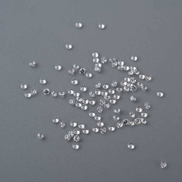 

PandaHall Cubic Zirconia Cabochons, Grade A, Faceted, Diamond, Clear, 1mm Cubic Zirconia Diamond Clear