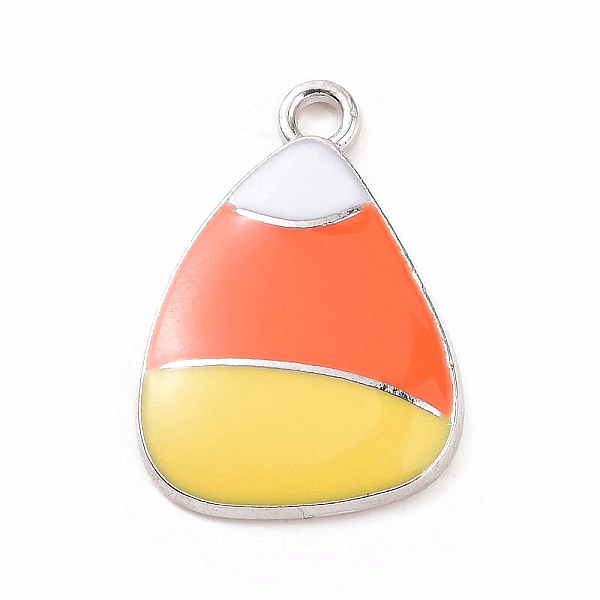 

PandaHall Alloy Enamel Pendants, Teardrop Charm, Platinum, 20x14.5x2mm, Hole: 2mm Alloy+Enamel Teardrop
