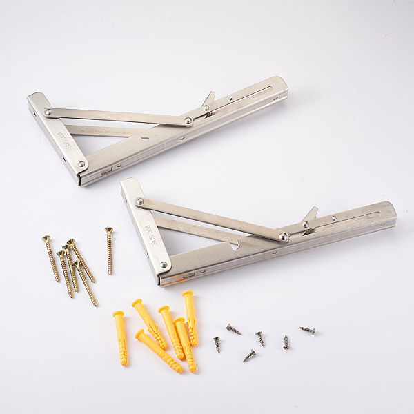 304 Stainless Steel Folding Shelf Brackets