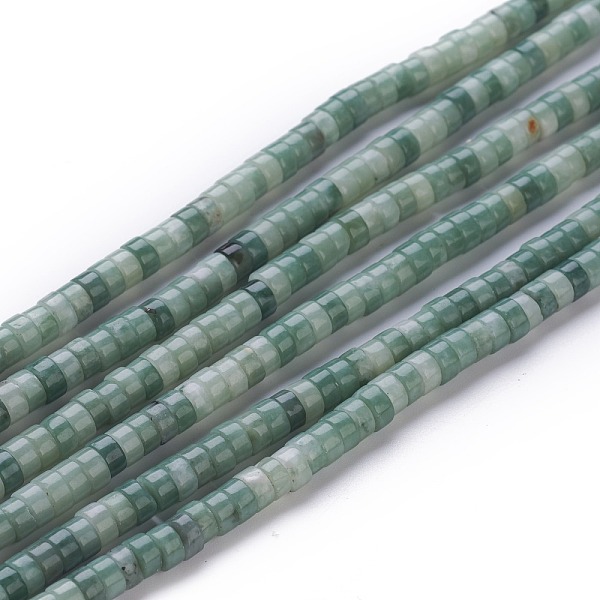 

PandaHall Natural Gemstone Beads Strands, Heishi Beads, Flat Round/Disc, 4~4.5x2.5mm, Hole: 0.7mm, about 167pcs/strand, 15.43 inch(39.2cm)...