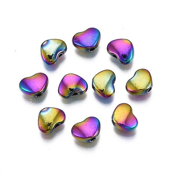 Perlas De Aleación De Color Arco Iris Chapado En Estante