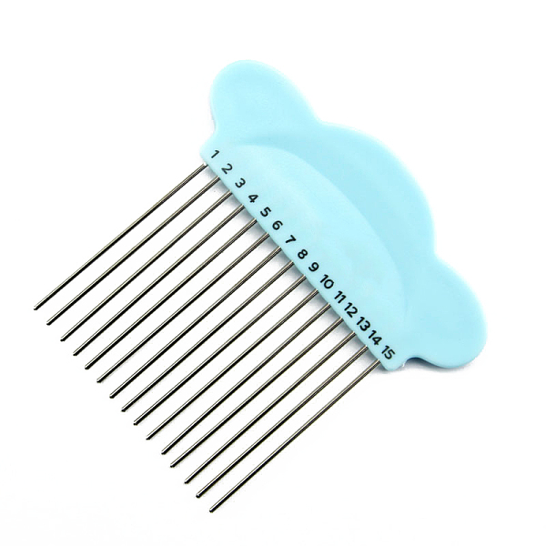 

PandaHall Paper Quilling Combs, DIY Paper Carding Craft Tool, Creat Loops Accessory, for Macrame, Pale Turquoise, 10x10cm Plastic