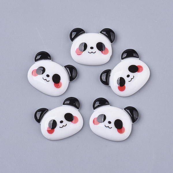 

PandaHall Resin Cabochons, Panda, White, 17~18x21.5x5mm Resin Panda White