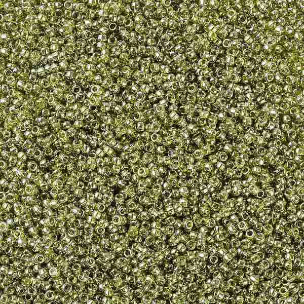

PandaHall TOHO Round Seed Beads, Japanese Seed Beads, (457) Gold Luster Green Tea, 15/0, 1.5mm, Hole: 0.7mm, about 15000pcs/50g Glass Green